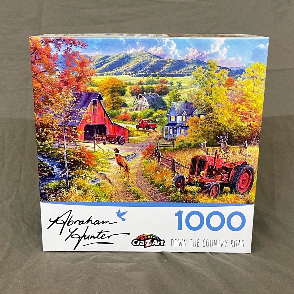 Cra Z Art 1000 Piece Abraham Hunter Jigsaw “Down The Country Road”